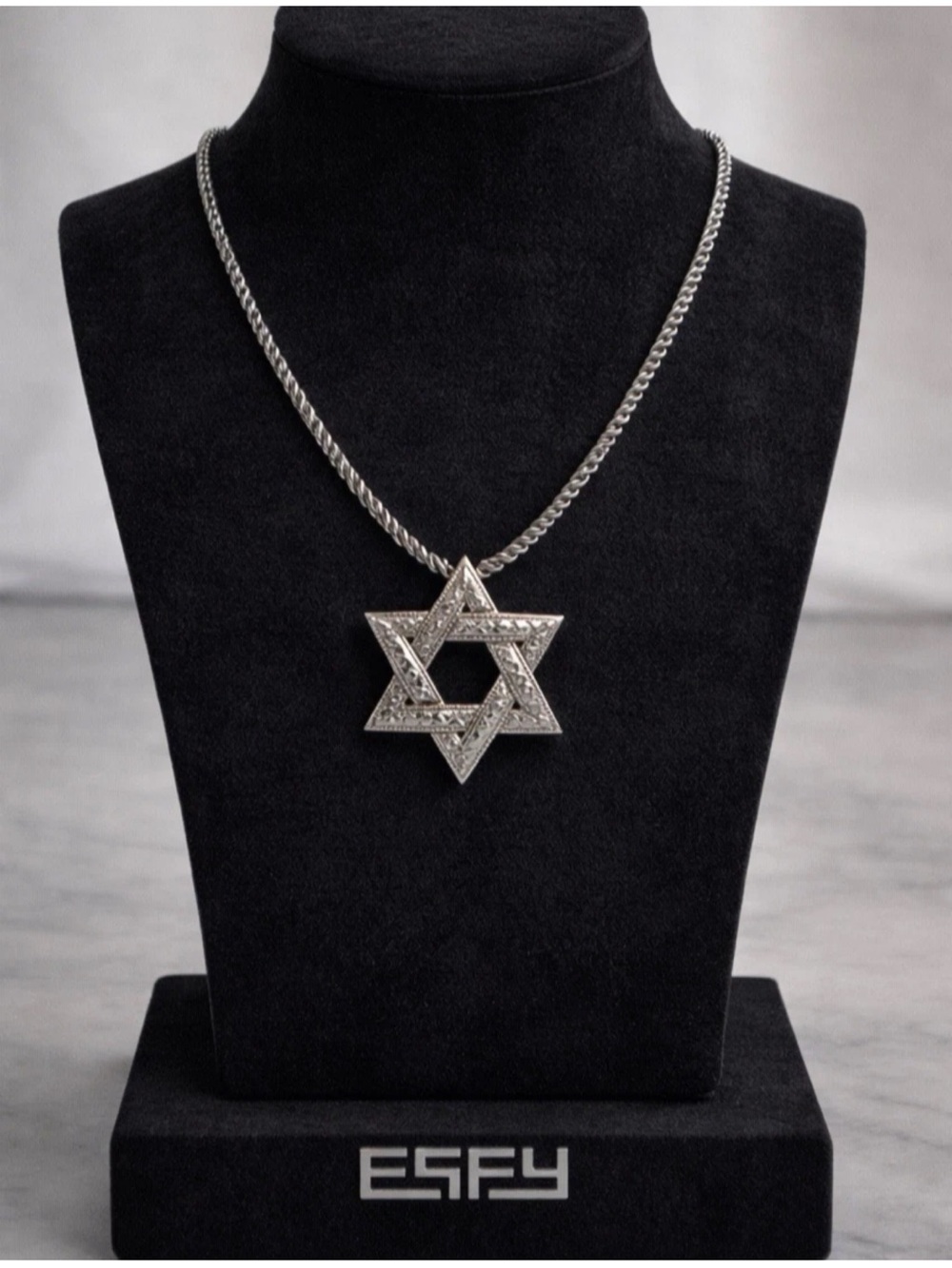 Effy 925 Sterling silver/18k Yellow Gold Jewish Star David Pendant/NEW/Gift
